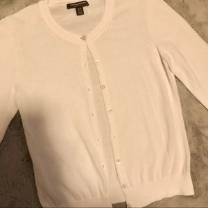 Tommy Bahama white button up cardigan
